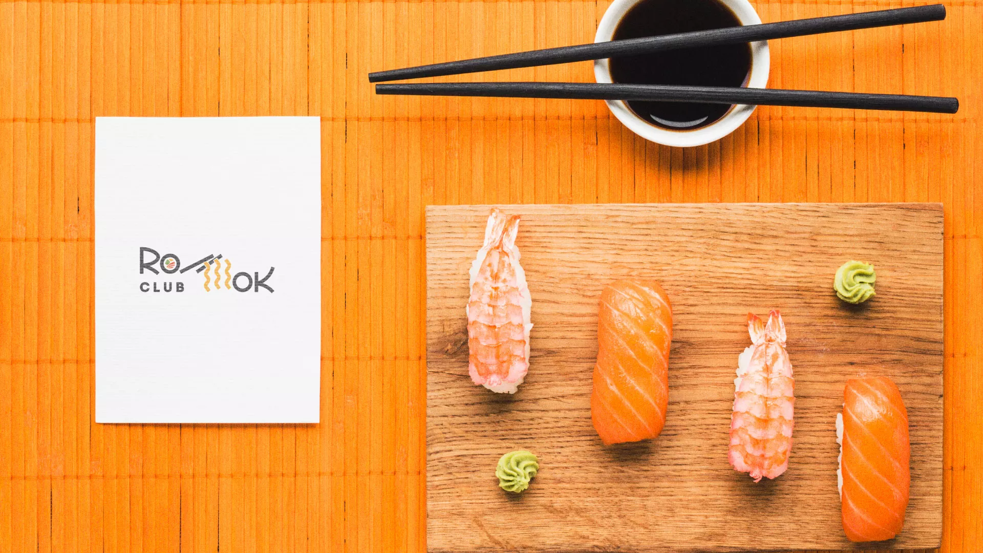 Создание логотипа суши-бара «Roll Wok Club» в Исилькуле